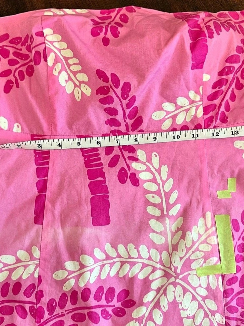 Vintage Lilly Pulitzer Size 10 Tropical Palm Trees Pink & White Printed Dress - Picture 5 of 10